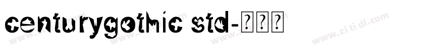 centurygothic std字体转换